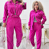 Жіночий костюм із мікровельвету, фото 4