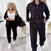 Жіночий костюм із мікровельвету, фото 6