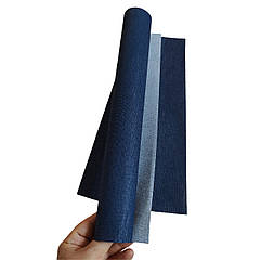 Матеріал для палітурки КОЛЕНКОР (дубльований, синій), ширина 78 см, довжина 3 м