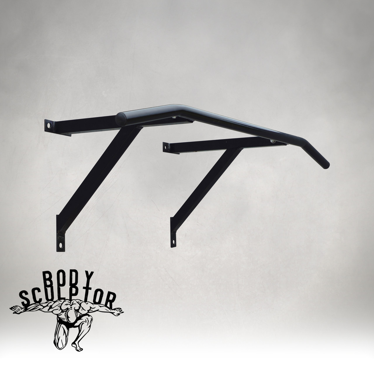 Турнік настінний/надверний чорний гнутий (40 см) Розбірний №1, фото 1