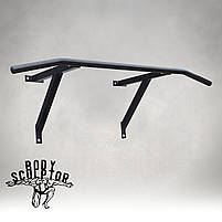 Турнік настінний/надверний чорний гнутий (40 см) Розбірний №1, фото 3