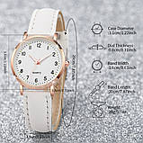 Жіночий годинник Geneva з ремінцем з екошкіри (Білий)
01, фото 5