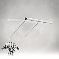 Турнік настінний/надверний білий рівний (50 см) Розбірний №1, фото 2