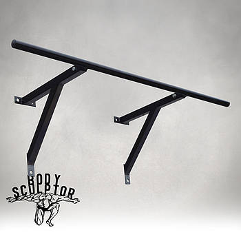 Турнік настінний/надверний чорний рівний (40 см) Розбірний №1