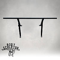 Турнік настінний/надверний чорний рівний (40 см) Розбірний №1, фото 4