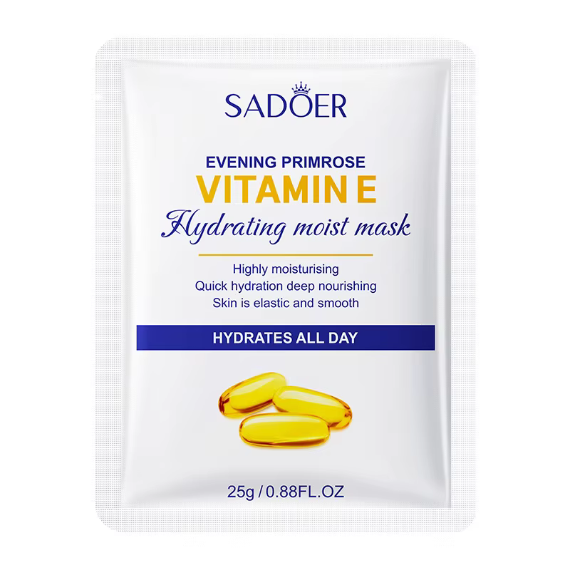 Тканинна маска для обличчя SADOER Vitamin E + Evening Primrose зволожуюча 25 г