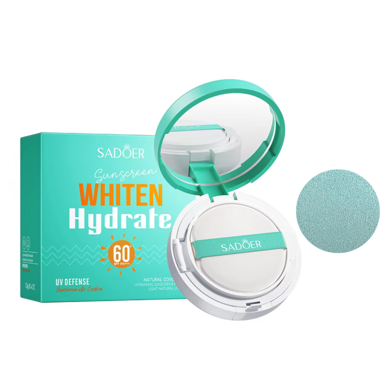 Кушон сонцезахисний SADOER Whiten Hydrate освітлювальний SPF60+ PA+++ 12 г