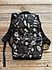 Чорний міський рюкзак Nike для школи і прогулянок рюкзак найк принт, фото 2