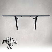 Турнік настінний/надверний чорний рівний (50 см) Розбірний №2, фото 2