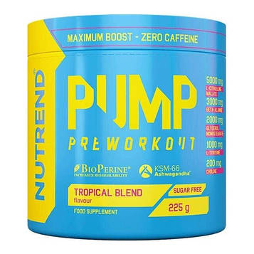 Nutrend Pump Preworkout 225g Код/Артикул 772