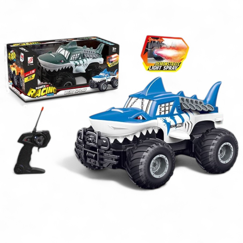 Машина на радіокеруванні Акула (2 кольори, пульт, масштаб 1:16, підсвітка, парогенератор) ZJ 238-86 A, фото 1