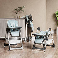 Стільчик для годування Toti (м'який чохол PU, 4 колеса, знімний столик, кошик, у коробці) S-94066