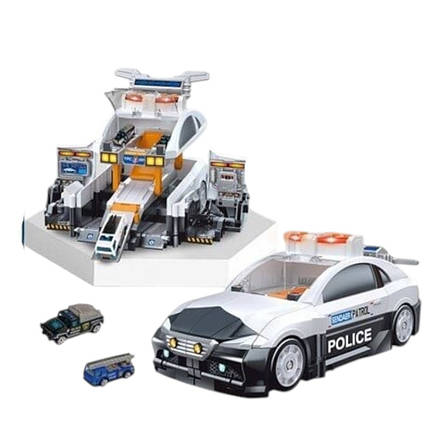 Трек із машинками (складається у велику машинку, звуки, підсвічування, казки, пісні, наклейки) 194, фото 1