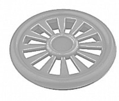 Заглушка вентиляційна кругла D-40мм сіра