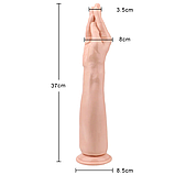 Анальний стимулятор у формі руки на присоску, Рука для фістинга 38 см, Інтимні іграшки, фото 2