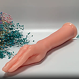 Анальний стимулятор у формі руки на присоску, Рука для фістинга 38 см, Інтимні іграшки, фото 9