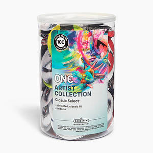 Банка презервативів ONE Classic Select Artist Collection, 100 шт