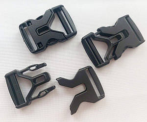 Фастекс/карабін 2.5 см, чорний