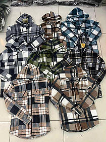 Чоловіча модна картата сорочка на флісі