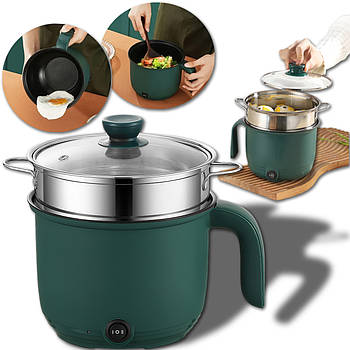 Електрична рисоварка 1.8л з антипригарним покриттям та функцією пароварки 600Вт