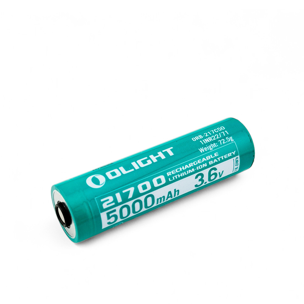 Акумулятор Li-Ion 21700 (21750!) Olight ORB-217C50 (ORB3-217C50) 5000mAh (3.7v) з платою захисту, фото 1