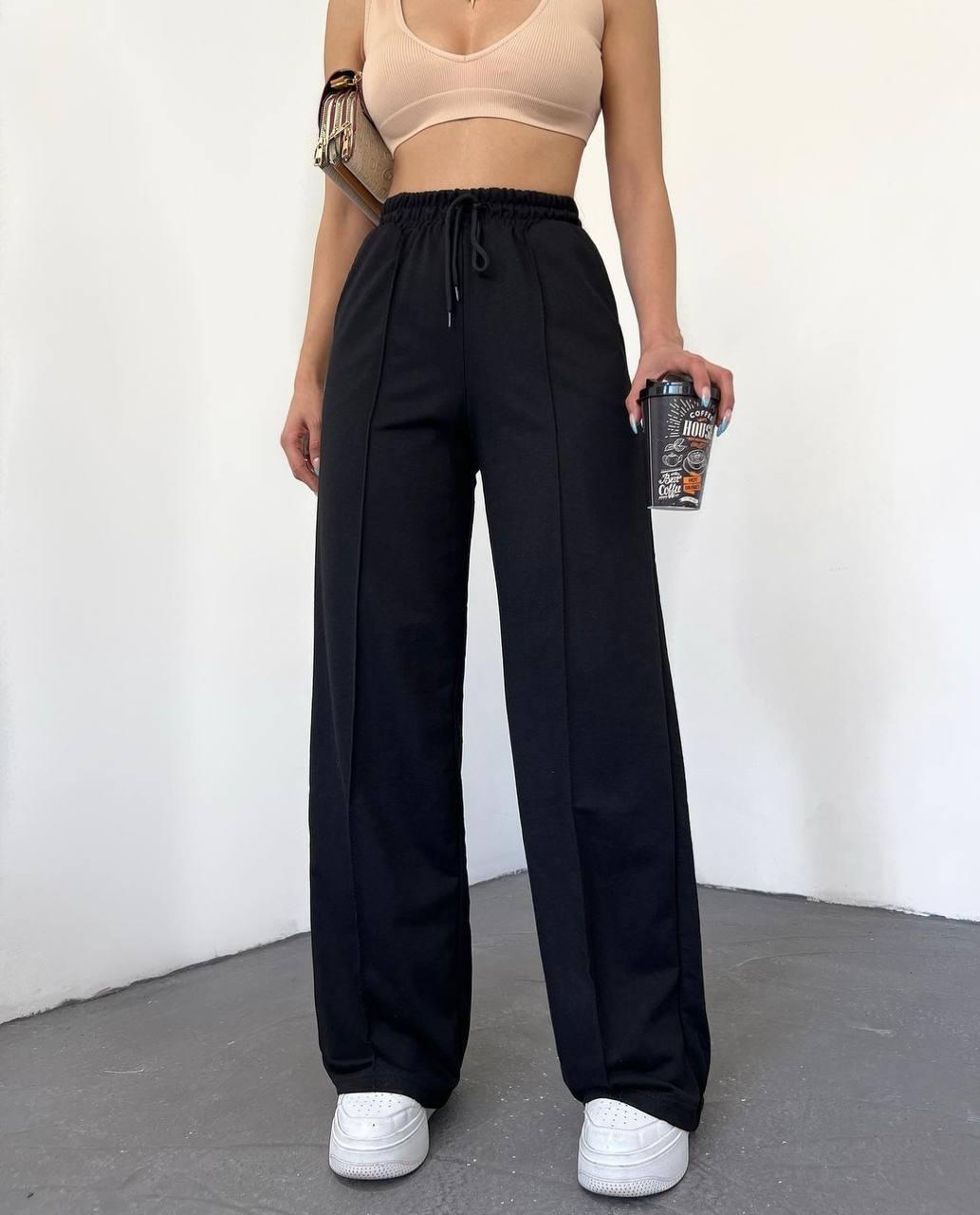 Жіночі спортивні штани; Кольори: сірий, чорний, графіт; Розміри: 42-44, 44-46, 48-50 ;, фото 1