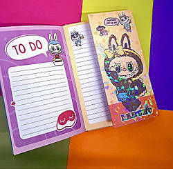 Блокнот на магніті А5 Лабубу 96 аркушів