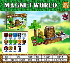 Магнітний Конструктор Блоки Minecraft TB-08 (198 деталей) 28.5 x 17.5 x 4.5 см