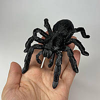 Декор Finding Павук пластиковий Хелловін Геллові́н Halloween Чорний блискучий 11.5 см х 10 см х 4 см