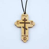 Хрестик на шнурку 3,5*2,5 см, товщина 4 мм