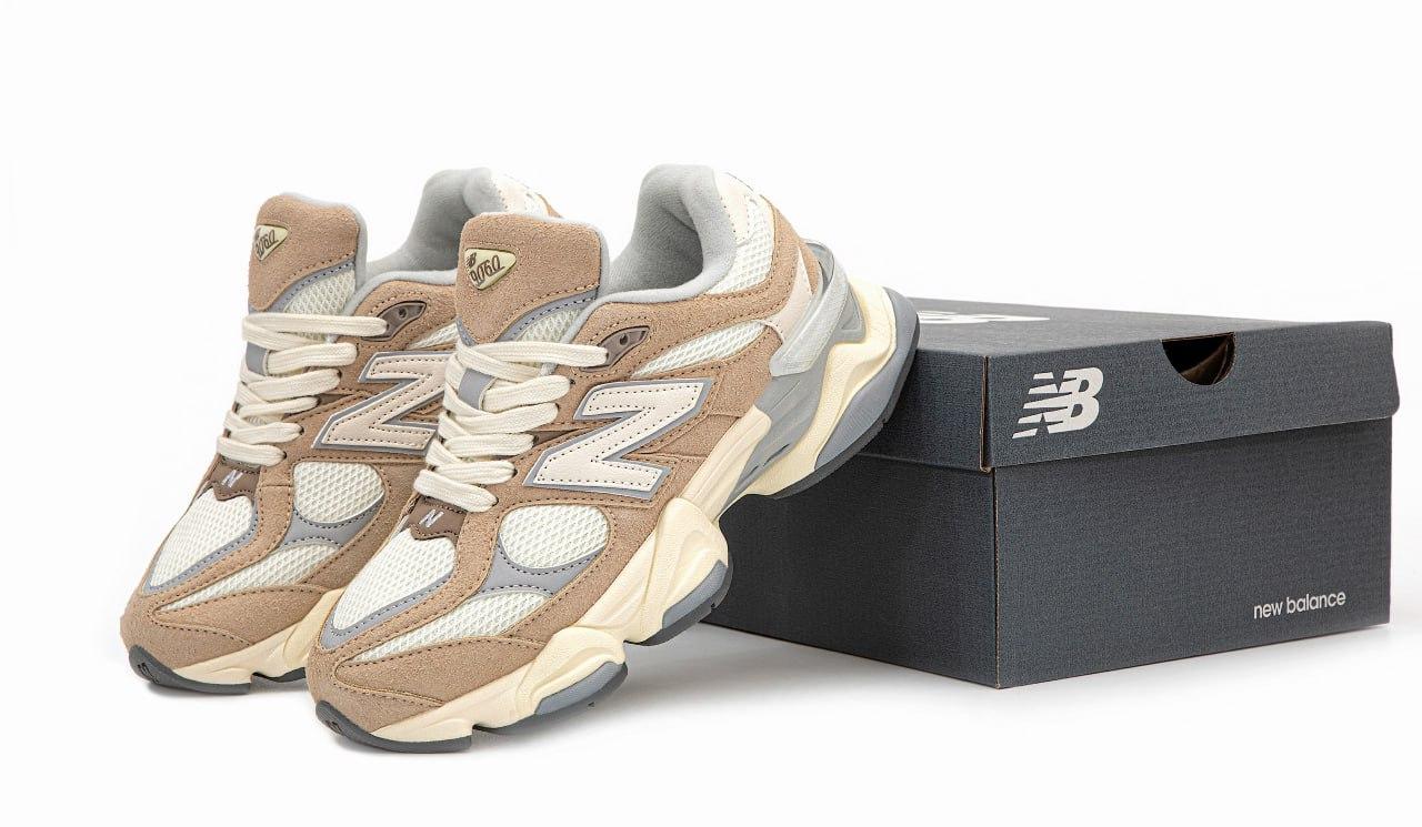Жіночі бежеві Кросівки New Balance 9060, фото 1