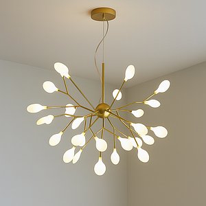 Підвісна люстра в стилі модерн з 36 плафонами (887/36RG)