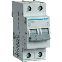 Популярний! Автоматичний вимикач Hager 2-п. C 32A (6kA) 2M (A) (MCN232) - Краща якість тільки на Nukleon.com.ua
