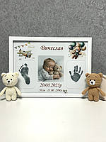 2 штампи! Набір для створення дитячих відбитків ручок і ніжок, сліпки