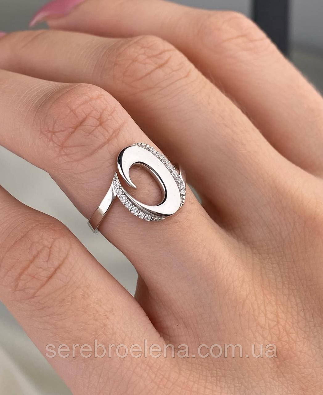 Срібна жіноча каблучка, фото 1
