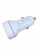 Автомобільний зарядний пристрій 4you B3 PD20В, QC3 18В, з швидкою зарядкою, білий, фото 4