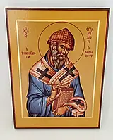 Дерев’яна ікона Святого Спиридона Триміфунтського 20х15 см