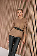 Теплий жіночий джемпер із мохеру та вовни