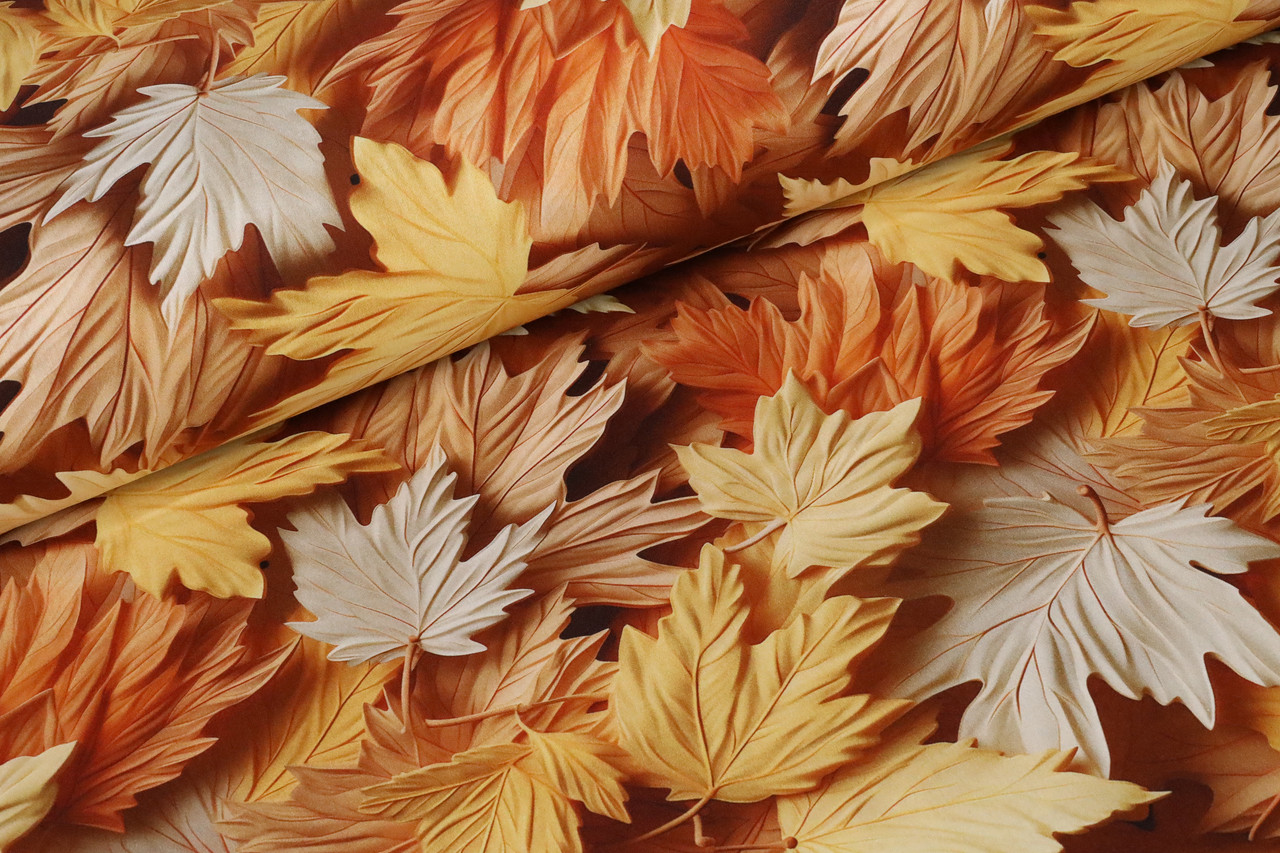 Ранфорс 240 см Кленове листя 5D