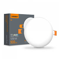 LED світильник безрамковий круглий VIDEX 9W 4100K
