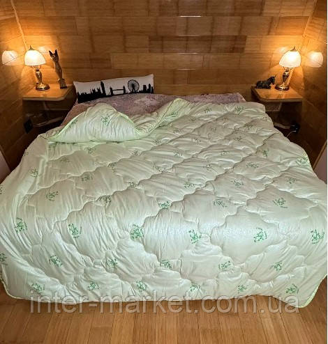 Ковдра бамбукова розміром 195*215см. антиалергенна стьобана., фото 1