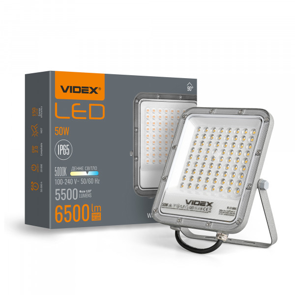 LED прожектор PREMIUM VIDEX F2 50W 5000K