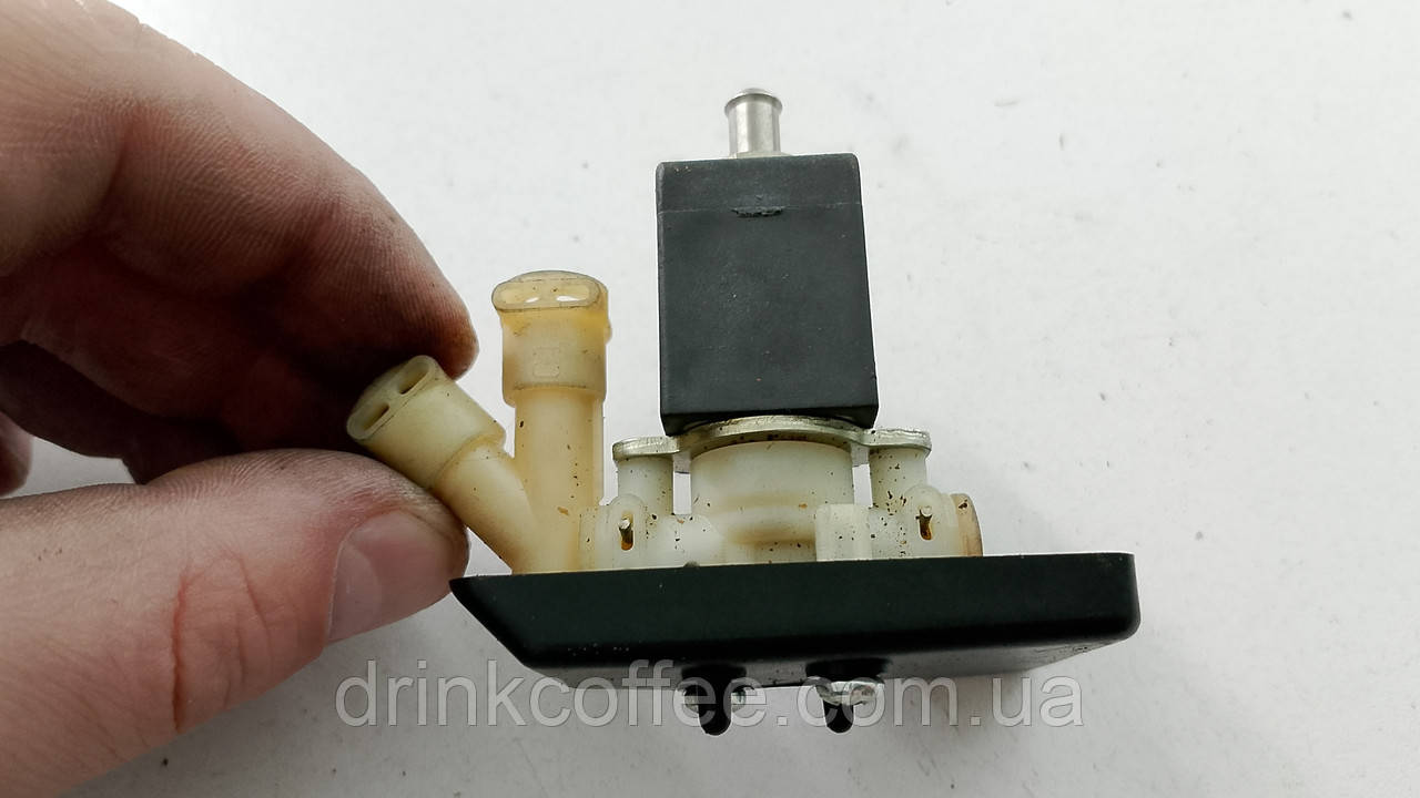 Соленоїдний клапан 3-х ход. для кавомашини Delonghi ECAM 23.450.B_7 б/у РОБОЧИЙ!, фото 1