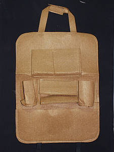 Органайзер на спинку сидіння авто/ Органайзер для автомобіля Коричневий