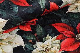 Сатин dijital 240 см Різдвяник 100% бавовна преміум