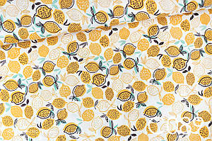 Тканина сатин Лимони NEW