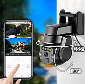 Вулична поворотна вулична OUTDOOR 9162, напруга 12В, Wifi камера, чорна Захист: IP66 (CAM 9162 Q 812)