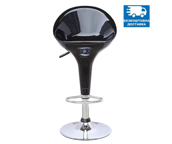 Стілець Джоллі барний високий чорний, фото 1