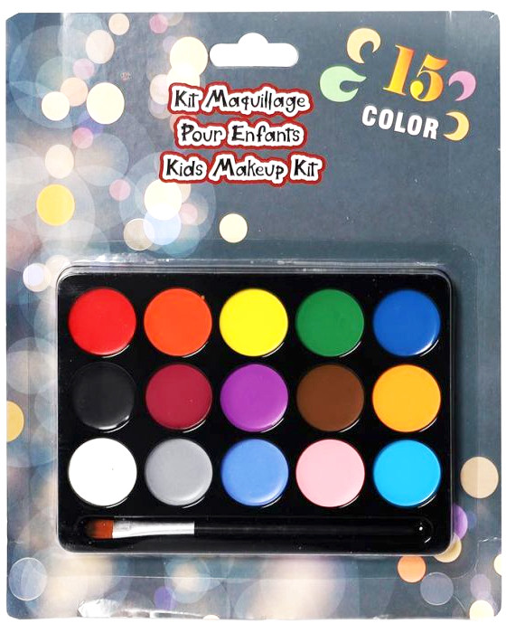 Грим карнавальний 15 кольорів, фото 1