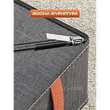 Набір із 2 штук органайзерів 6 комірок 32x32x11 см для зберігання одягу, спідньої білизни, шкарпеток, краваток сірий, фото 5